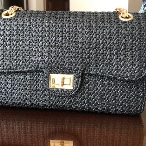 Barely used shoulder bag or hand held straw